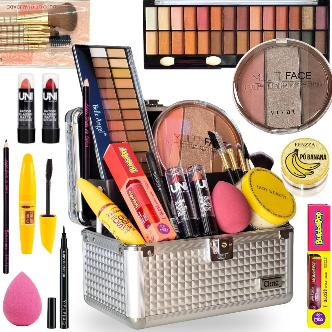 Maleta De Maquiagem Completa Ideal Para Dia A Dia E Viagem