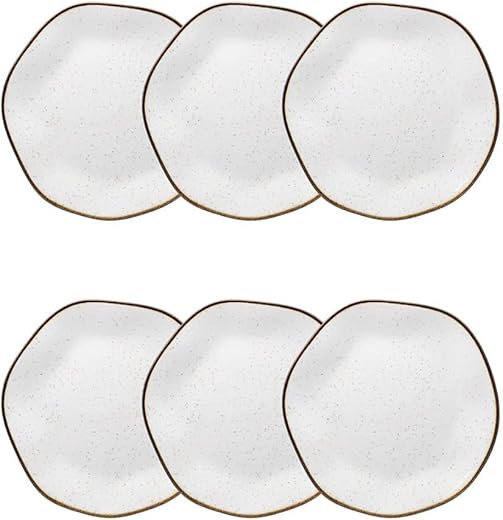 Oxford Conjunto com 6 Pratos de Sobremesa 21,5cm Ryo Maresia