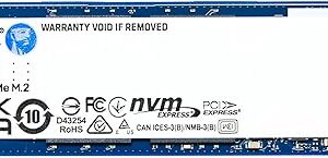 SSD Kingston NV3 1TB M.2 2280 NVMe Gen4, Desempenho e Eficiência para Upgrade de PC – SNV3S/1000G