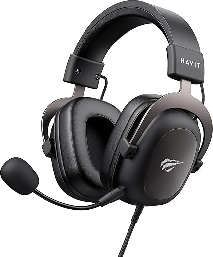 Havit Headphone Fone de Ouvido H2002d, Gamer, com Microfone, Falante 53mm, Plug 3, 5mm: compatível com XBOX ONE e PS4, HAVIT, HV-H2002d