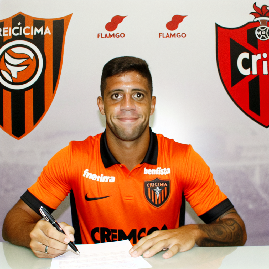 César Martins assina com o Criciúma após passagens por Benfica e Flamengo