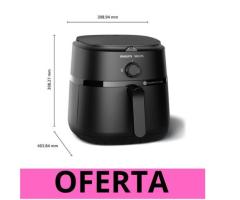 Fritadeira Elétrica Airfryer Philips Walita Série 1000 Xl Na130 Cor Preto 110V