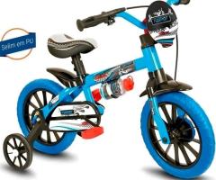 Bicicleta Infantil Nathor Aro 12 Menino Veloz De 2 A 5 Anos Cor Azul