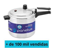 Panela De Pressão 4,5 Litros Panelux Classic Polida Alumínio Cor Prateado