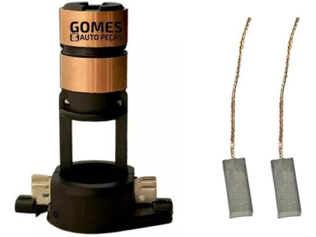 Anel Coletor Alternador + Par De Escovas Regulador Bosch 7mm