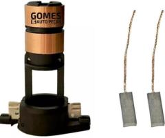 Anel Coletor Alternador + Par De Escovas Regulador Bosch 7mm