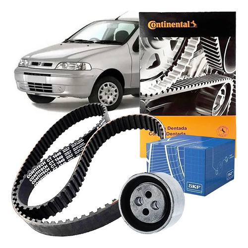 Kit Correia Dentada com Tensor para Palio 1.0 8V Original Segurança e durabilidade para o motor