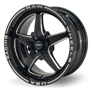 Jogo De Rodas Raw Racing Aro 15 Para Carros 4x100 Tala 7 Preto Diamantado